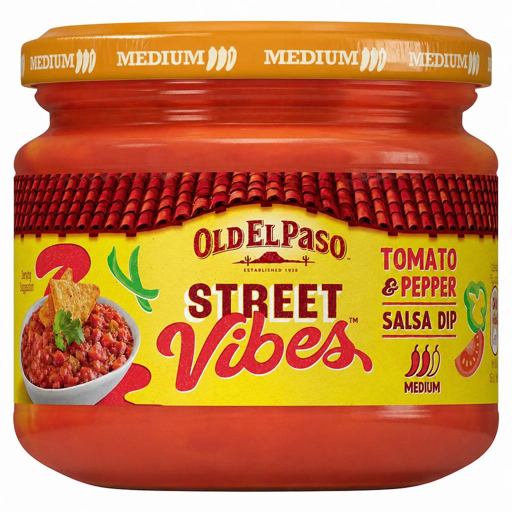 Old El Paso Street Vibes Salsa Dip - Tomato & Pepper 312g