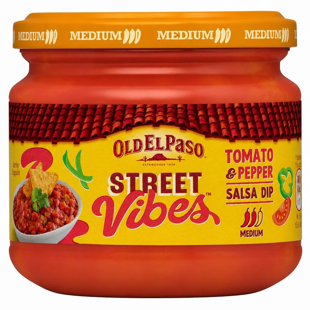 Old El Paso Street Vibes Salsa Dip - Tomato & Pepper 312g