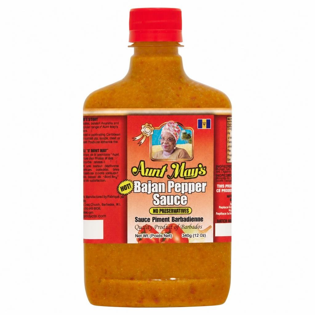 Aunt May's Bajan Pepper Sauce 340G