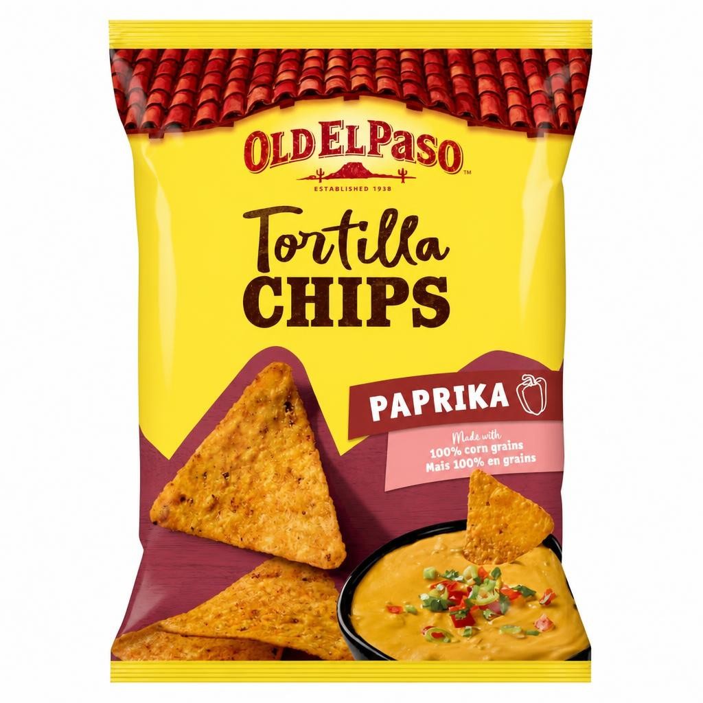 Old El Paso Tortilla Chips - Paprika 185g