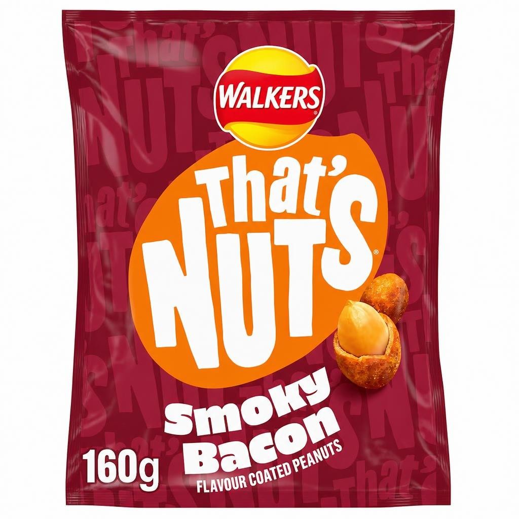 Walkers Thats Nuts Smoky Bacon 160g