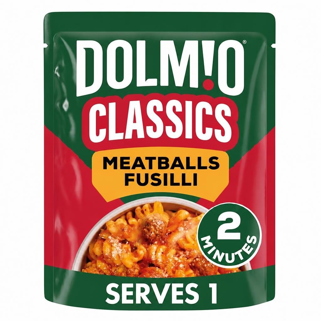 Dolmio Classics Meatballs Fusilli Pasta Ready Meal 250g
