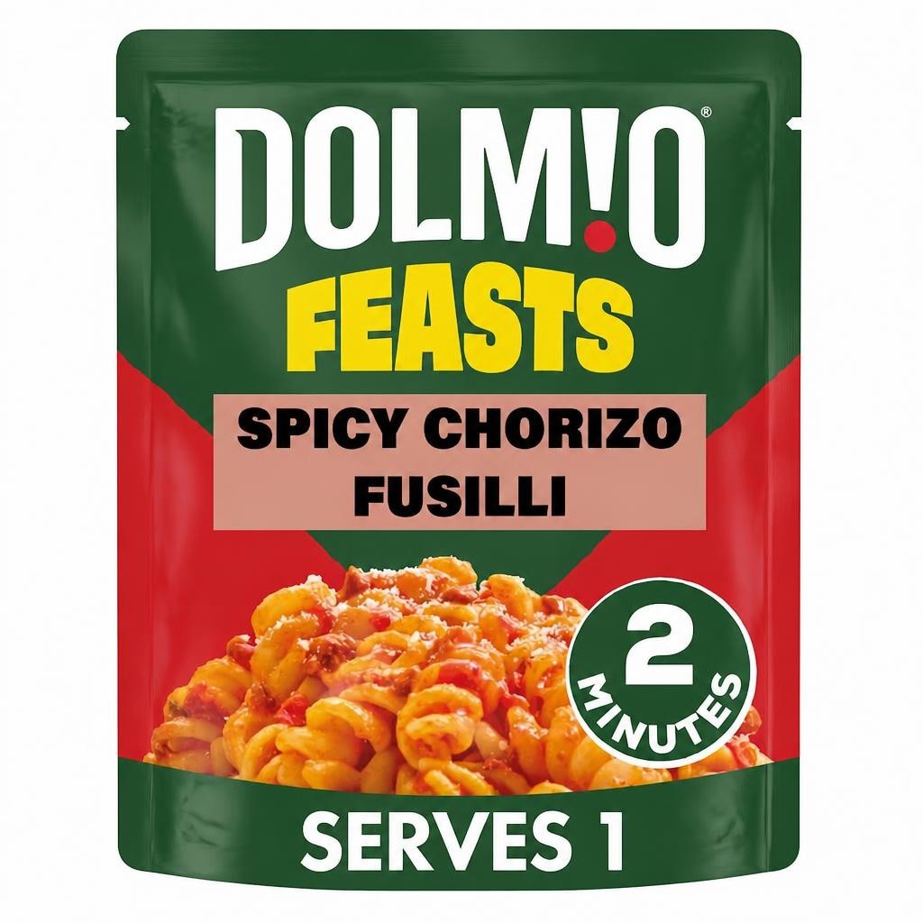 Dolmio Feasts Spicy Chorizo Fusilli Pasta Ready Meal 250g