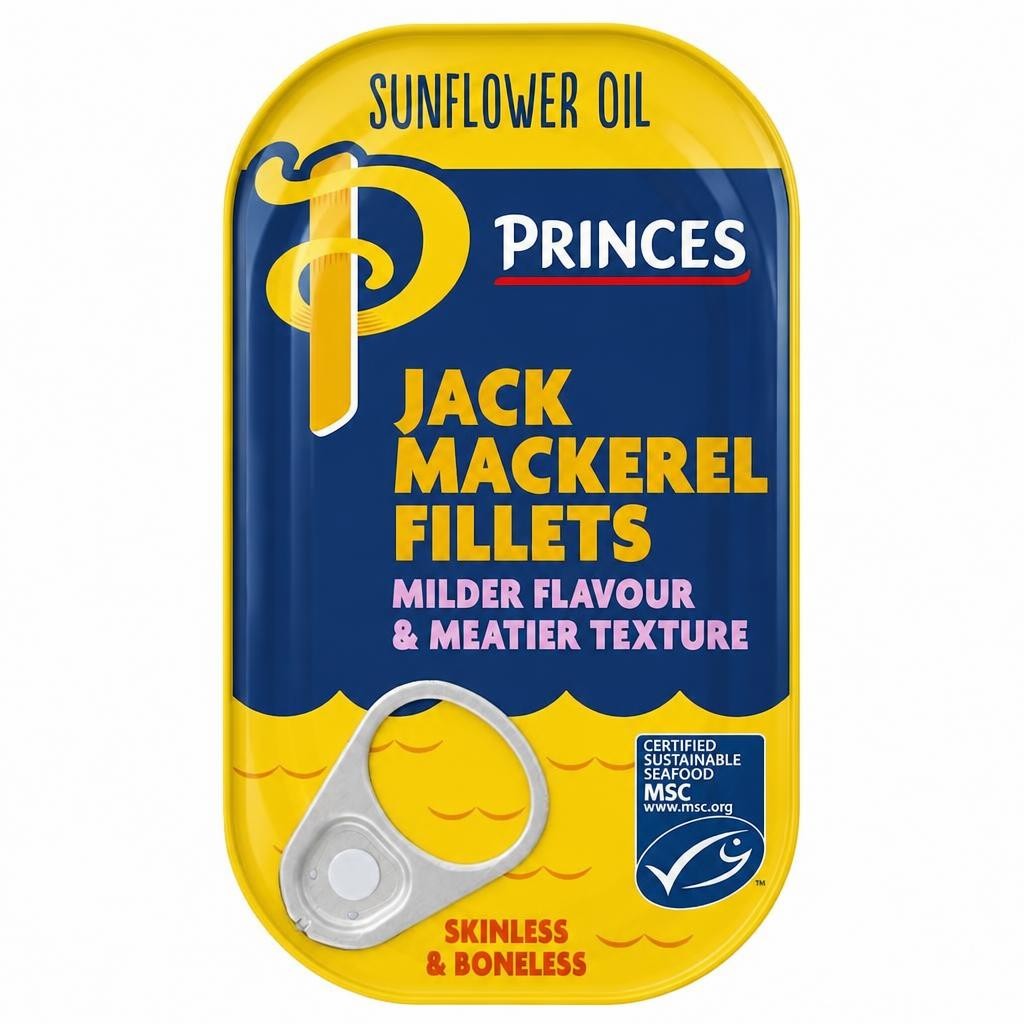Princes Jack Mackerel Fillets In Sunflower Oil 125G