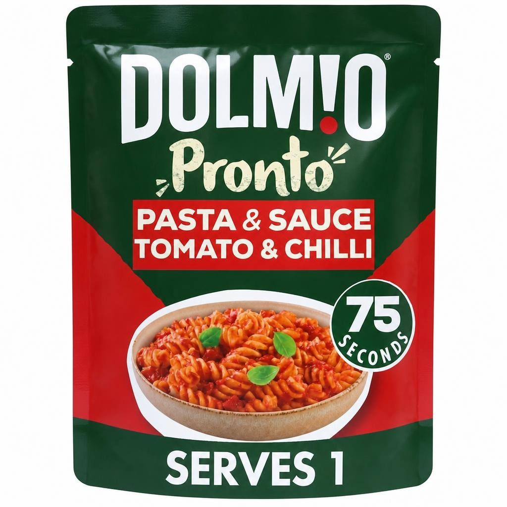 Dolmio Pronto Microwave Instant Pasta Meal Tomato and Chilli 200g