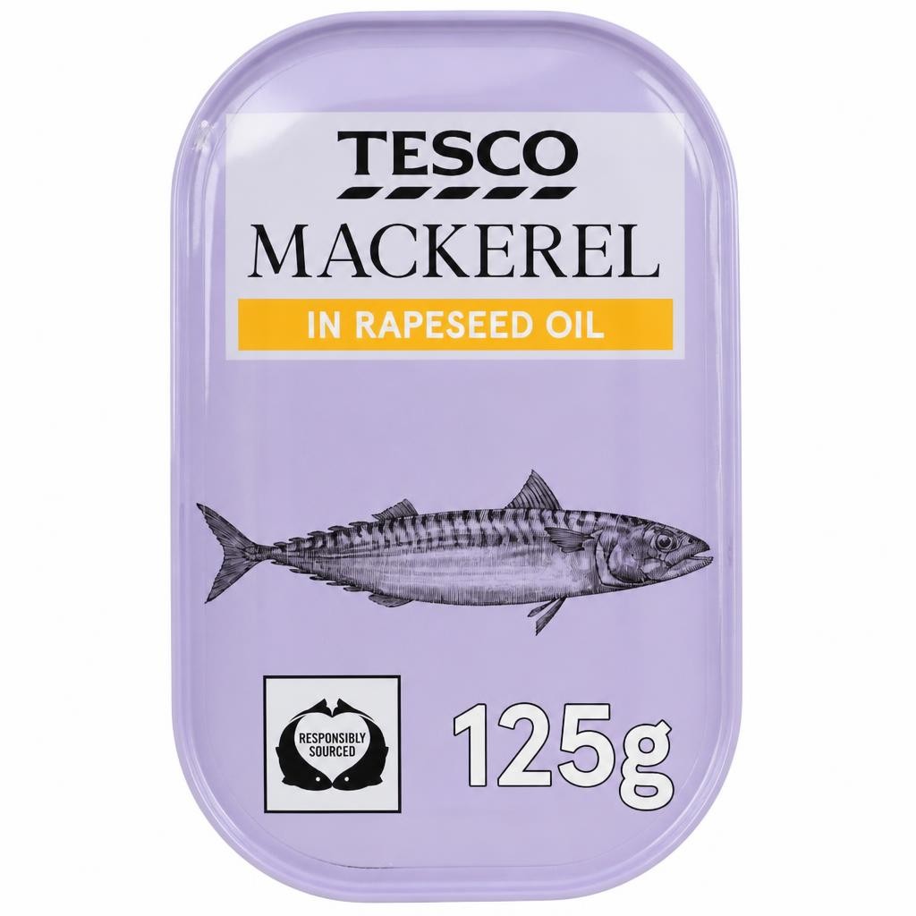 Tesco Mackerel in Rapeseed Oil 125g