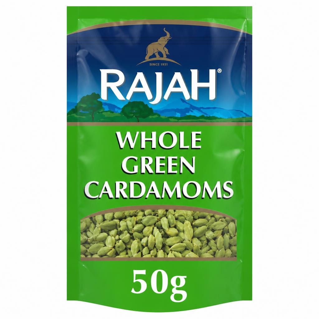 Rajah Whole Green Cardamoms 50g