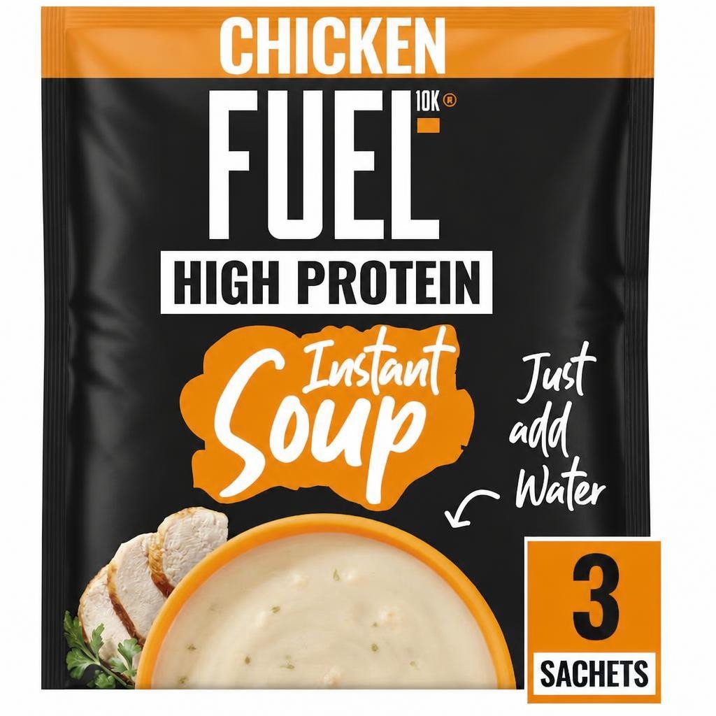 FUEL10K High Protein Chicken Instant Cup Soup 3 Packet 73g