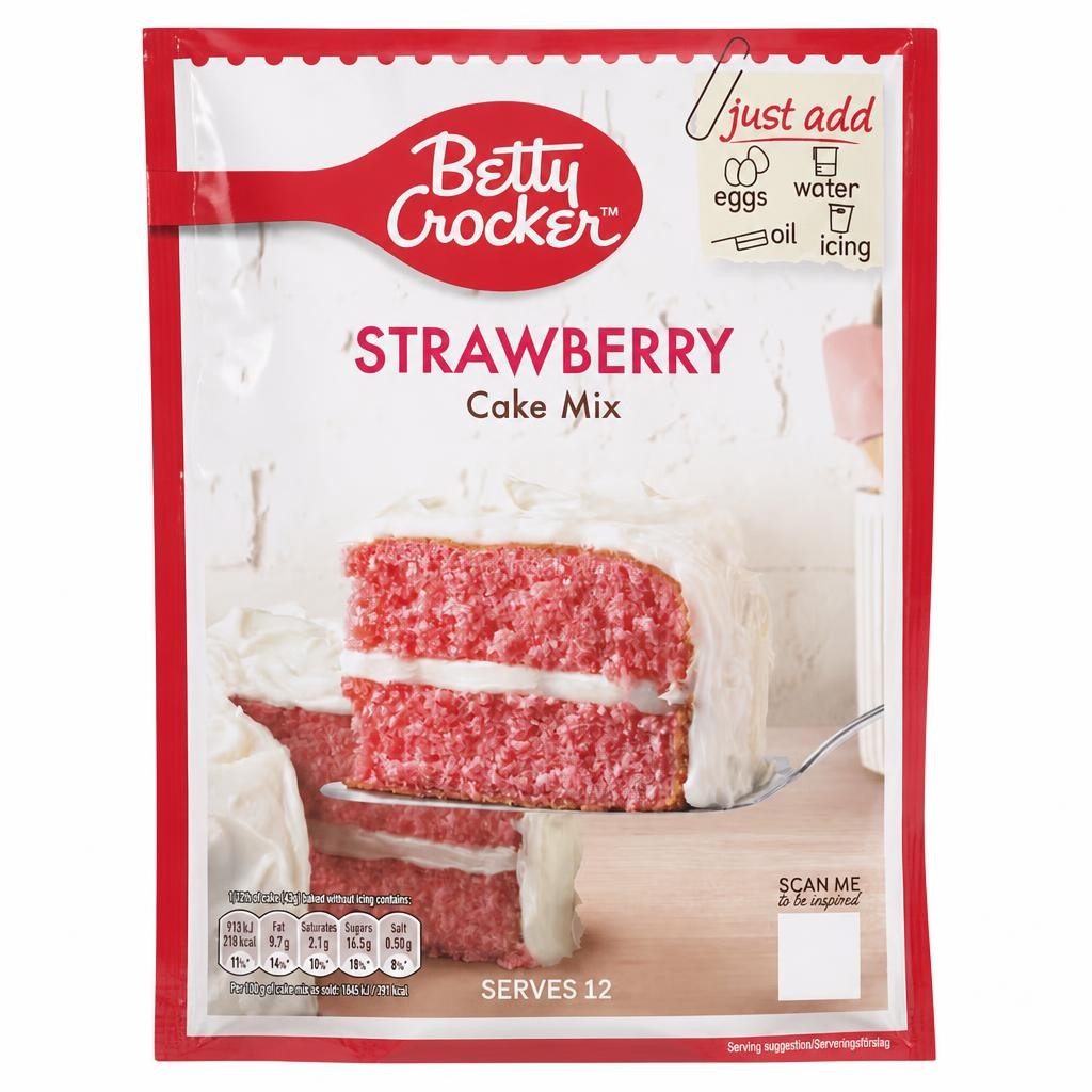 Betty Crocker Strawberry Cake Mix 425G