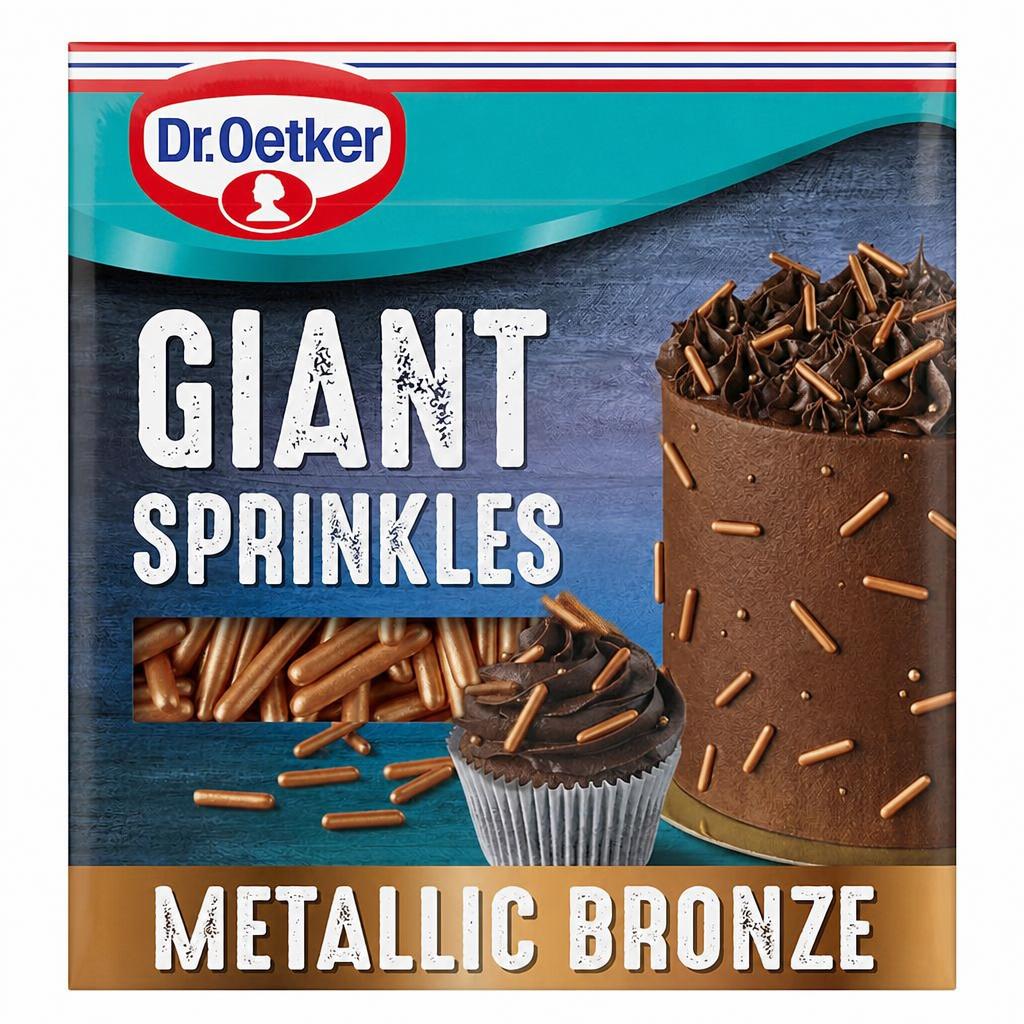 Dr.Oetker Metallic Bronze Giant Sprinkles 35g