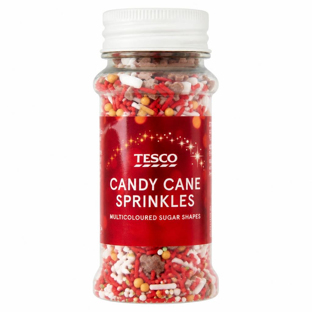 Tesco Candy Cane Festive Sprinkles 70g