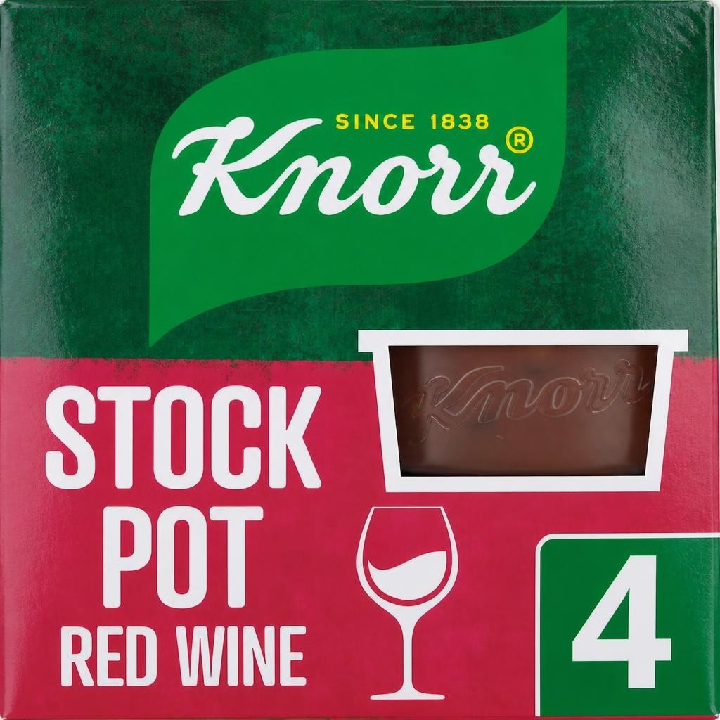 Knorr Stockpot Red Wine 4pk 104g