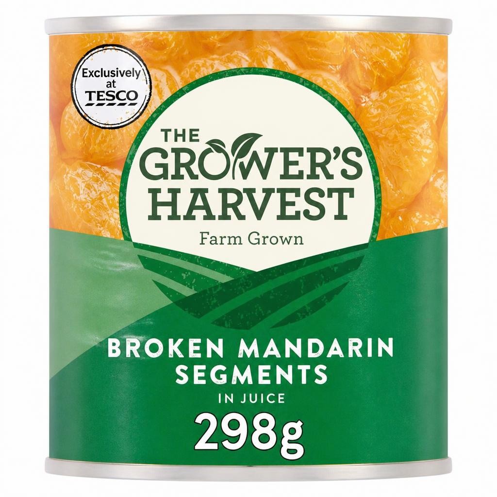 Growers Harvest Broken Mandarin Segments in Juice 298g