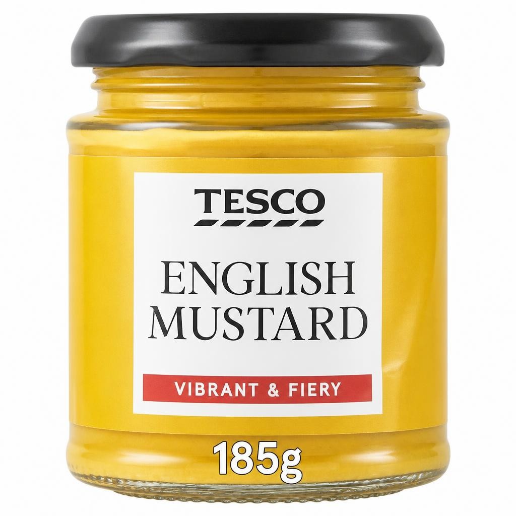 Tesco English Mustard 185g