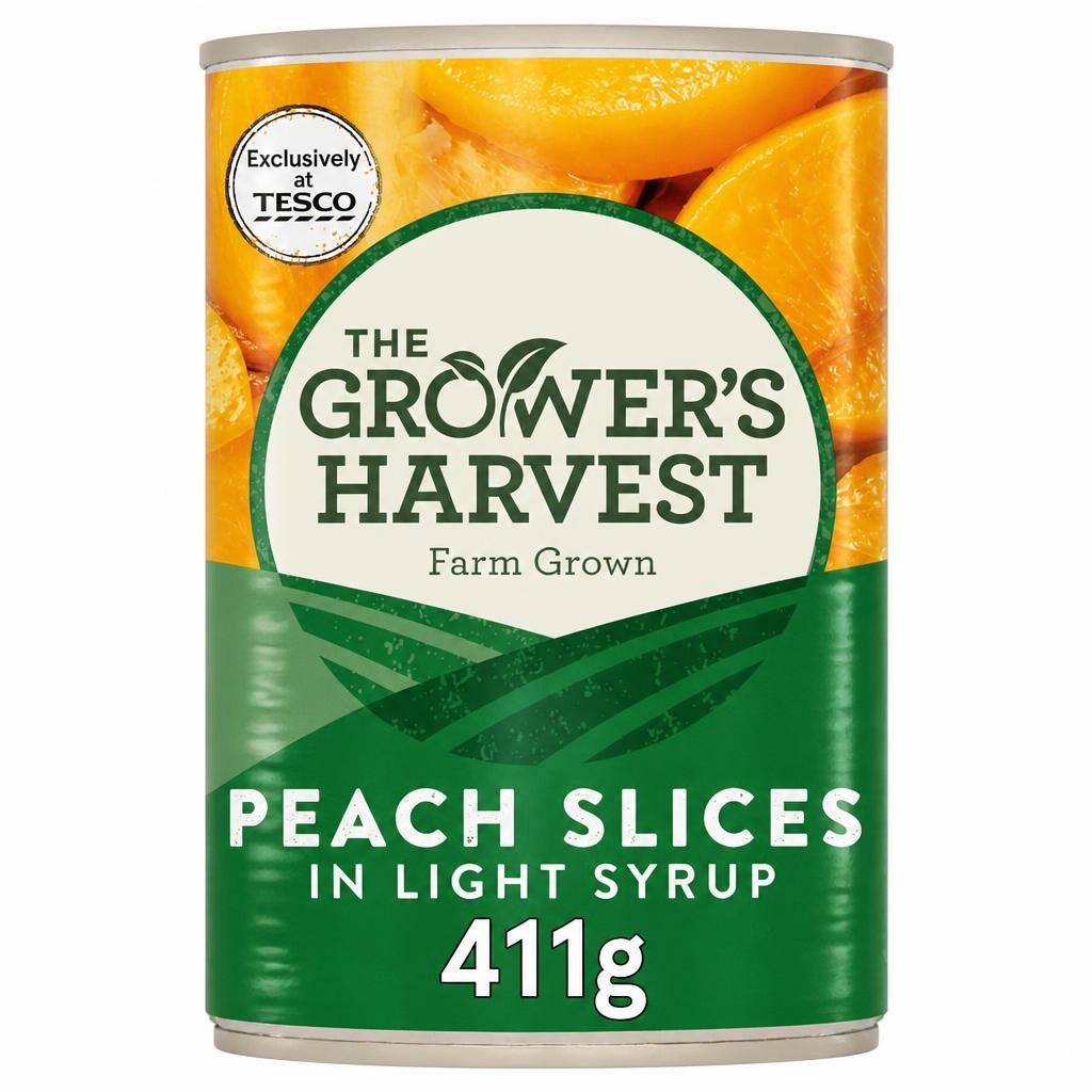 Grower's Harvest Peach Slices in Light Syrup 411g
