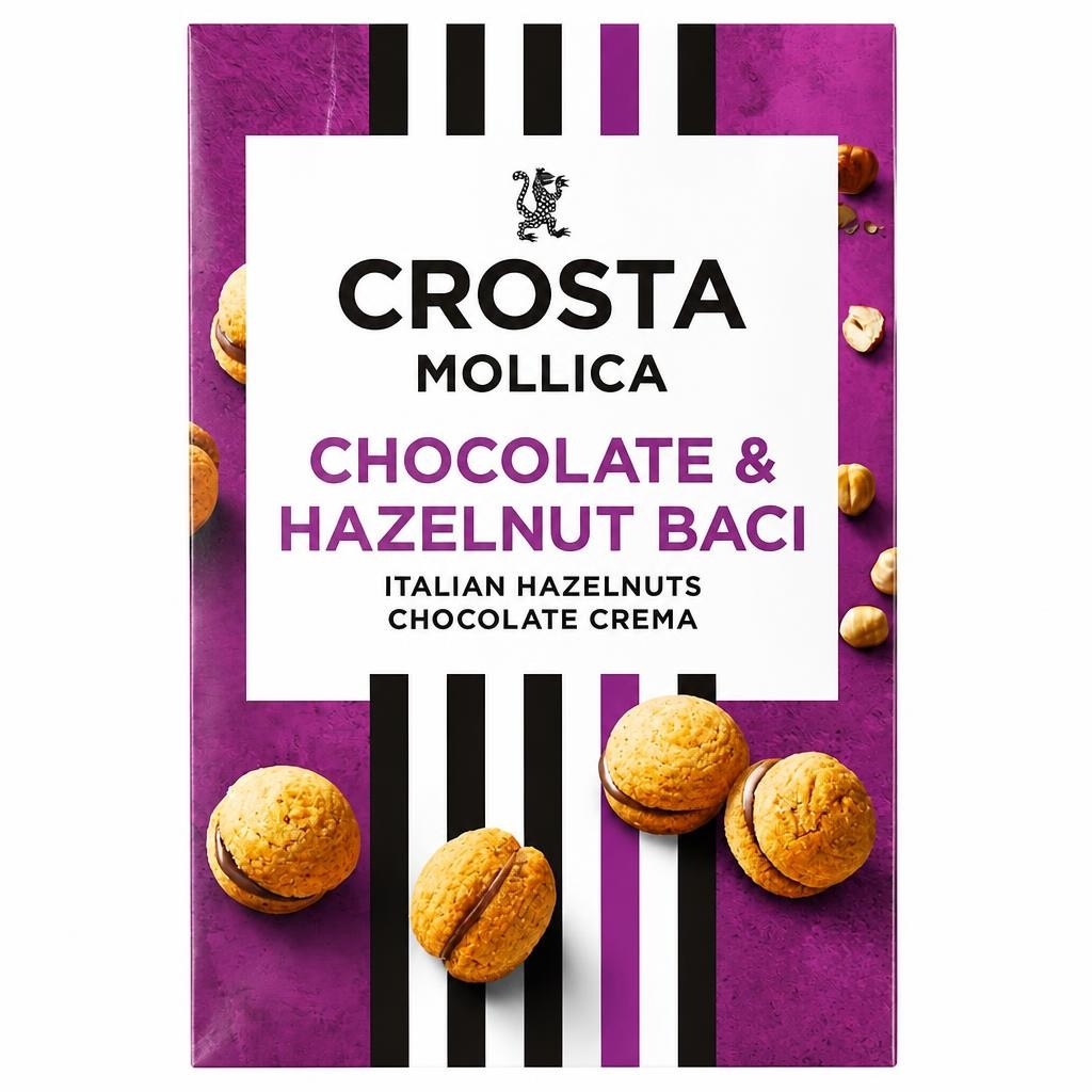 Crosta & Mollica Baci Hazelnut Biscuits 140g