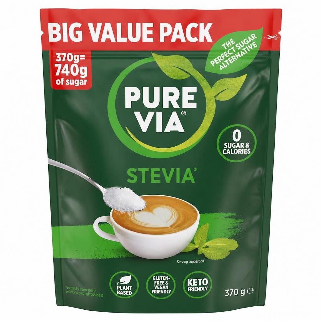 Pure Via Stevia Sweetener 370g