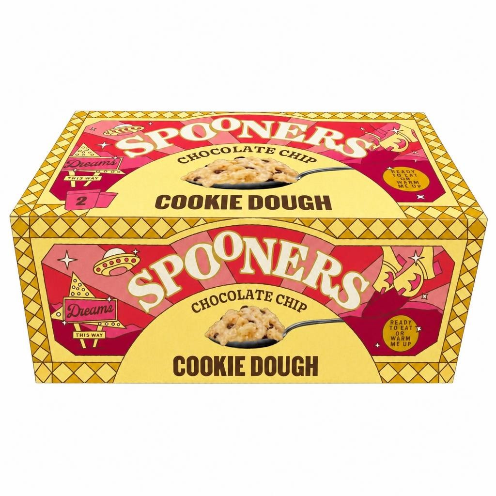 Spooners Chocolate Chip Cookie Dough 2x75g