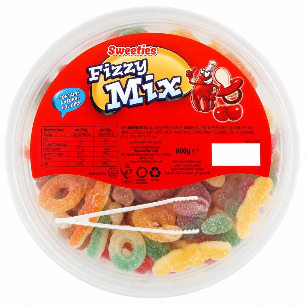 Sweeties Fizzy Mix Sweets 600g