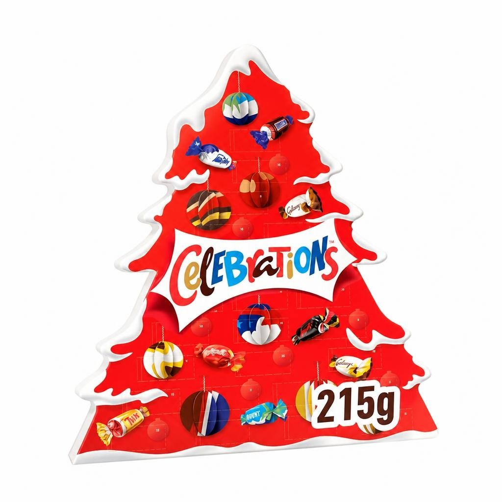 Celebrations Milk Chocolate Christmas Tree Advent Calendar 215g