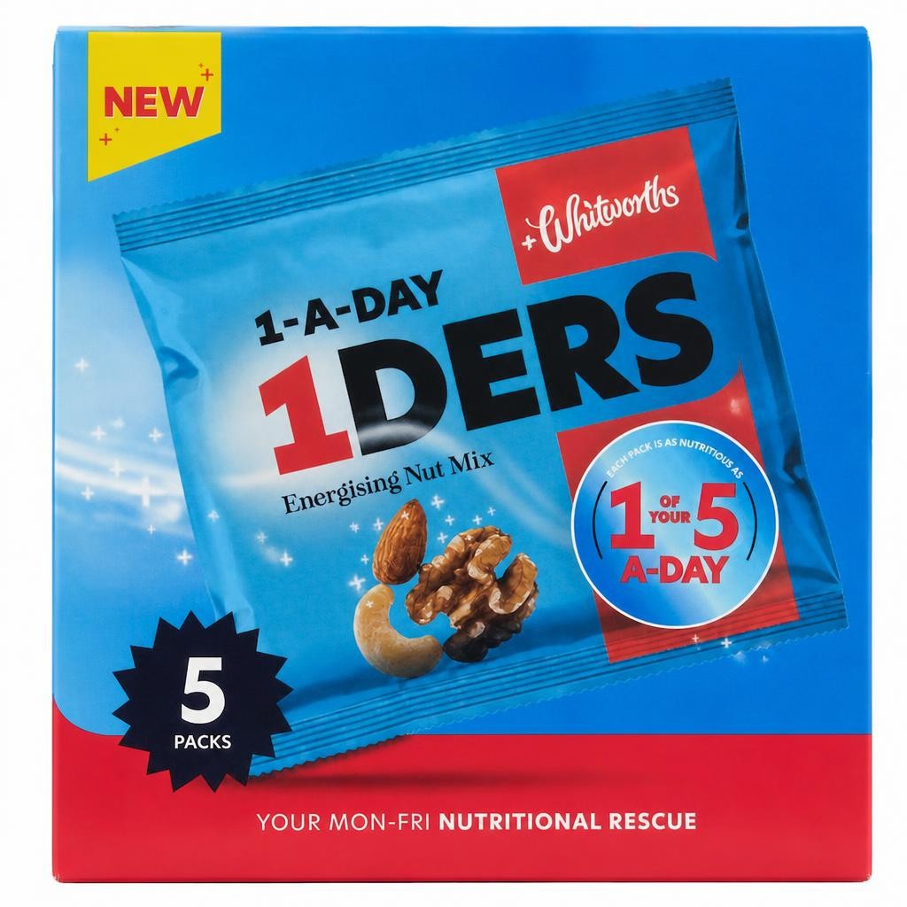 Whitworths 1-Ders Nut Mix 5x25g Multipack