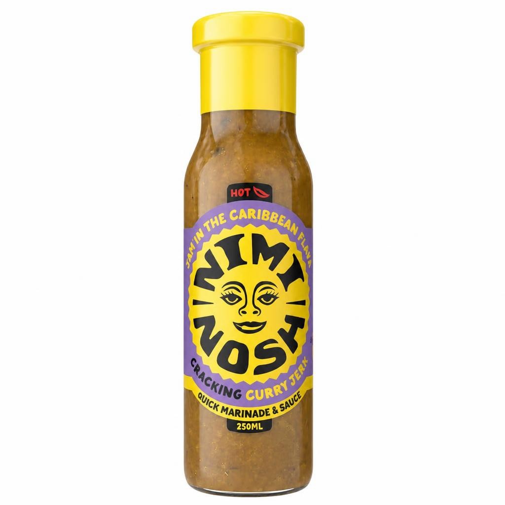 Nimi Nosh Cracking Curry Jerk Quick Marinade & Sauce 250ml