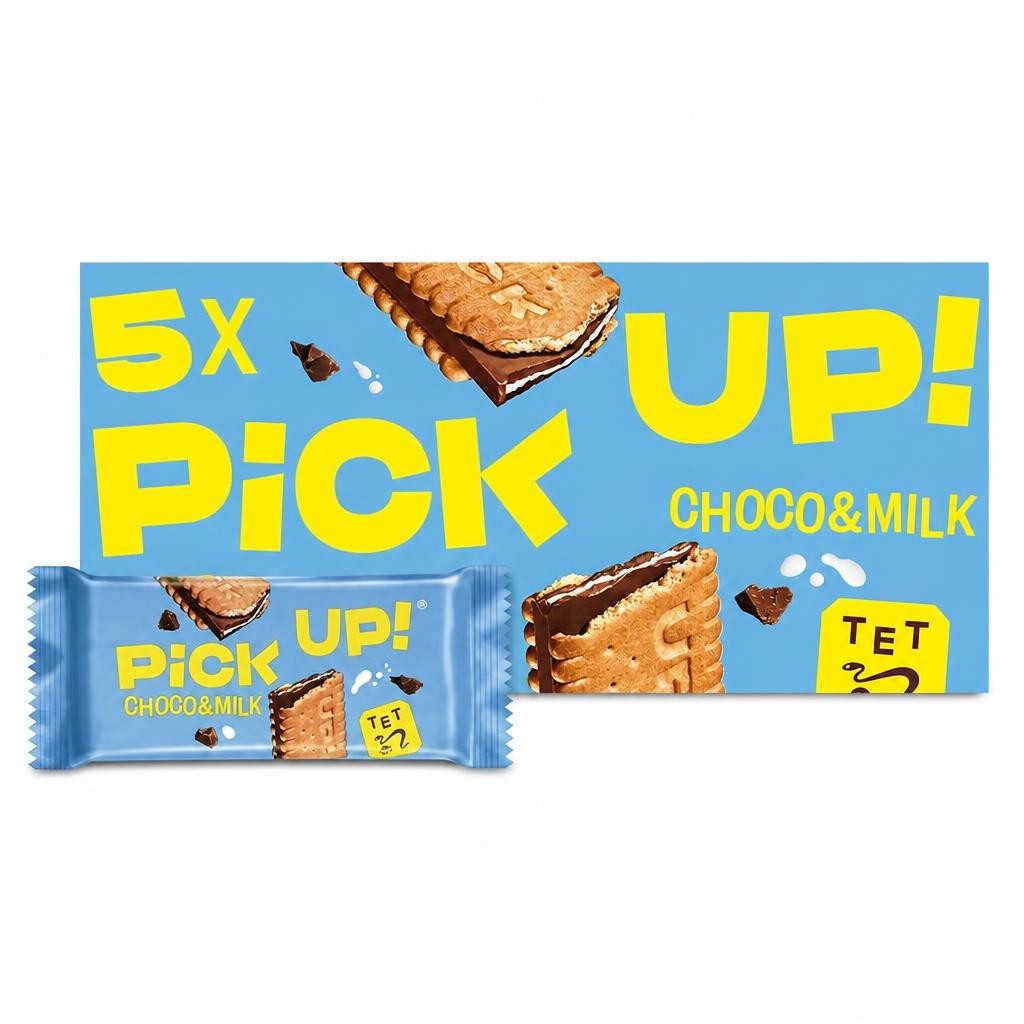 Bahlsen Pick Up! Choco & Milk Chocolate Biscuit Bars Multipack, 5 Pack 140g