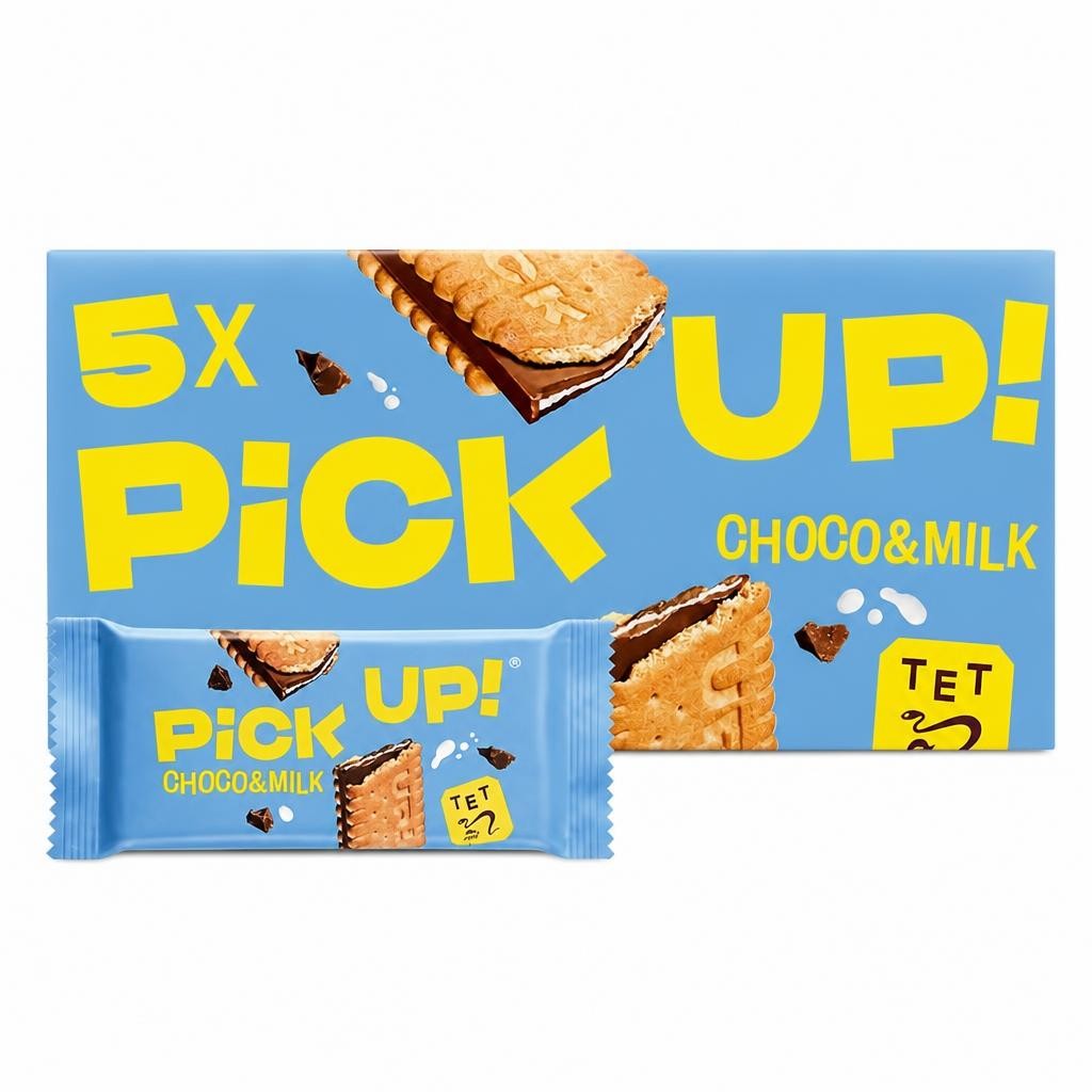 Bahlsen Pick Up! Choco & Milk Chocolate Biscuit Bars Multipack, 5 Pack 140g