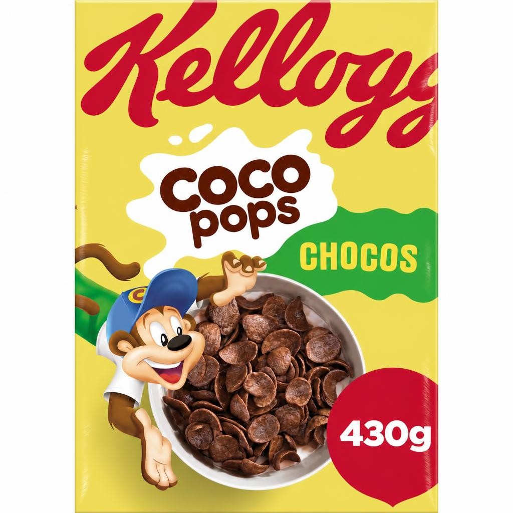 Kellogg's Coco Pops Chocos Chocolate Breakfast Cereal 430g