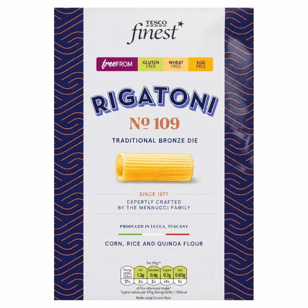 Tesco Finest Free From Rigatoni 500G