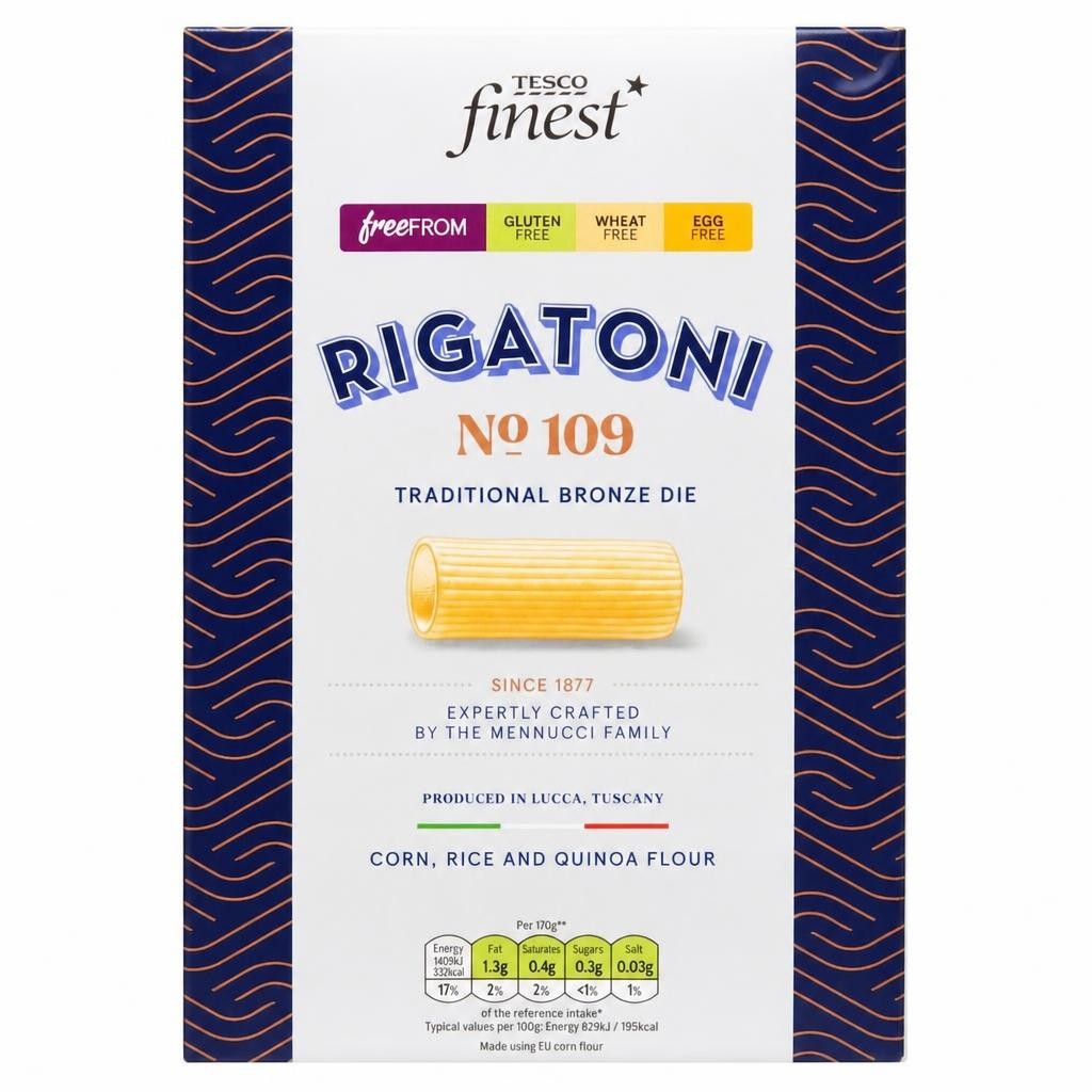Tesco Finest Free From Rigatoni 500G