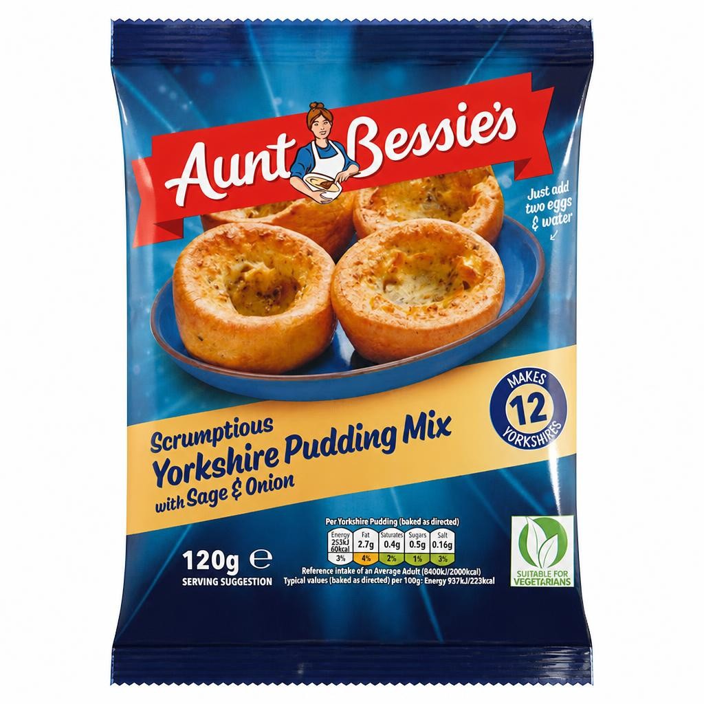 Aunt Bessie's Yorkshire Pudding Mix with Sage & Onion 120g
