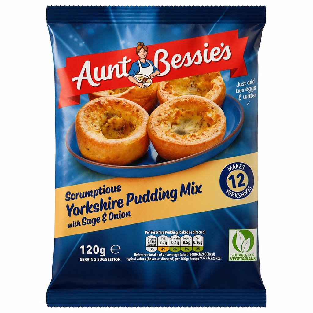 Aunt Bessie's Yorkshire Pudding Mix with Sage & Onion 120g