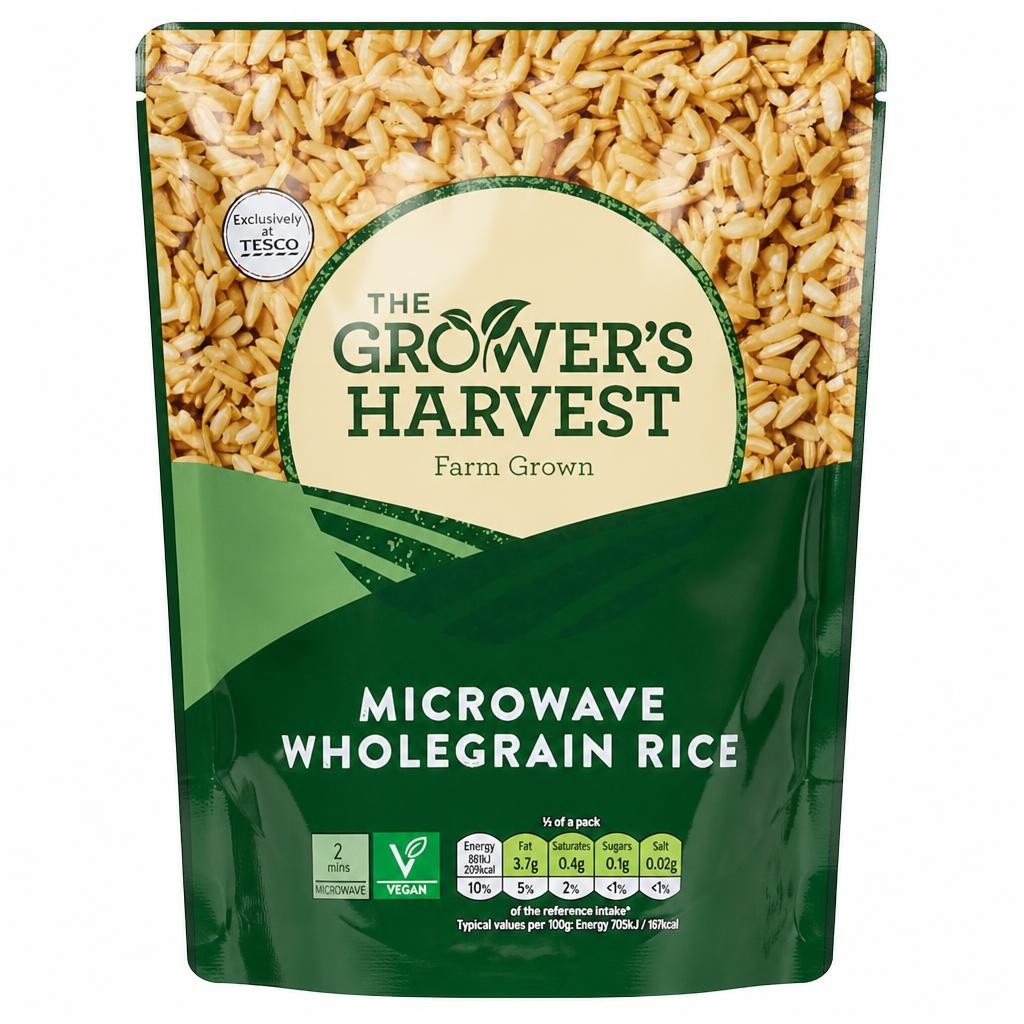 Growers Harvest Microwave Wholegrain Rice 250G