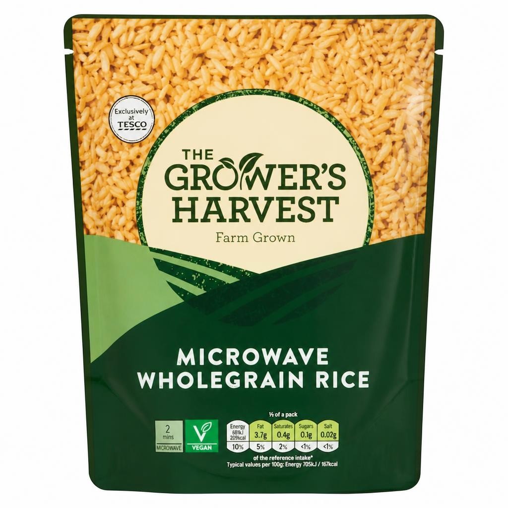 Growers Harvest Microwave Wholegrain Rice 250G