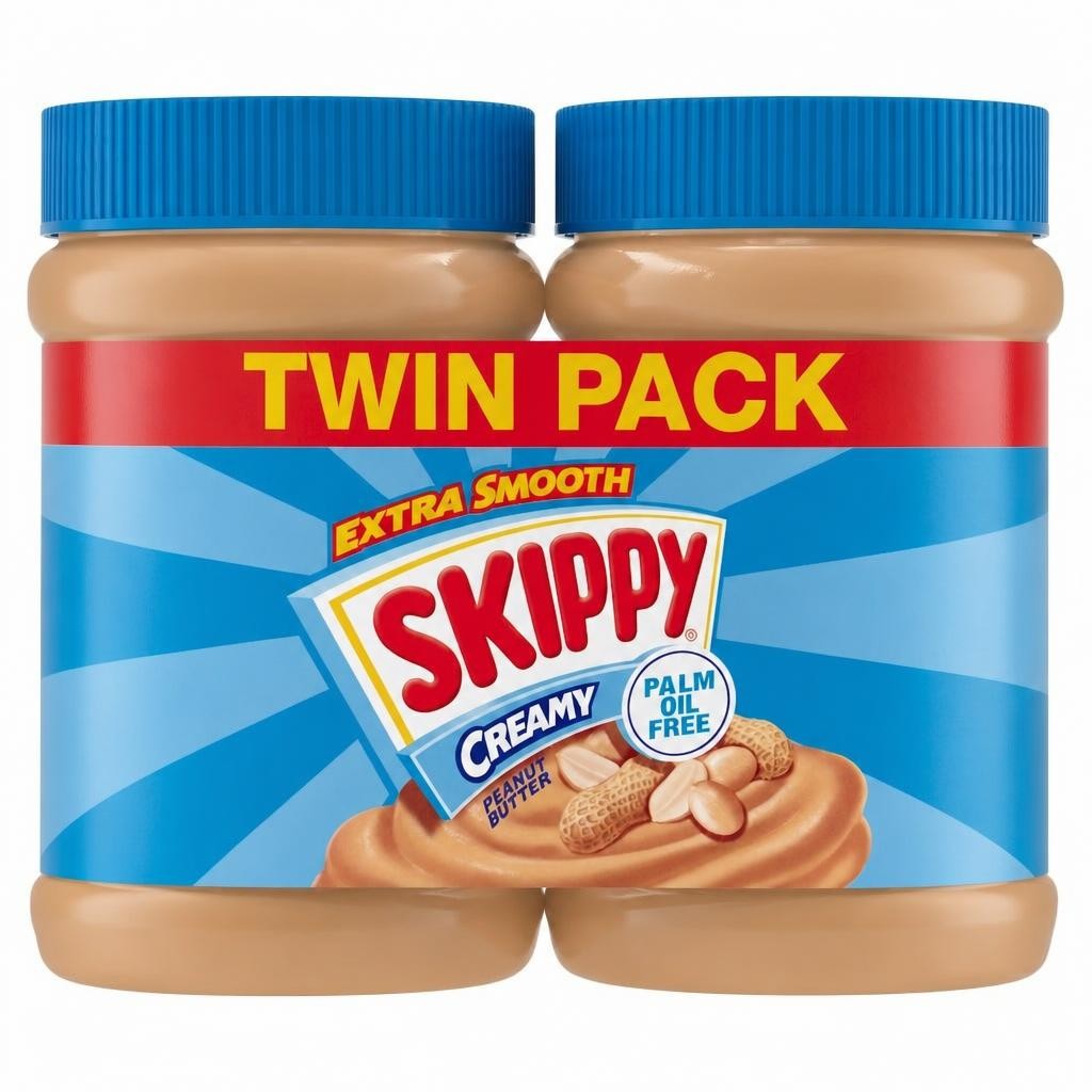 SKIPPY Creamy Extra Smooth Peanut Butter 2x454g