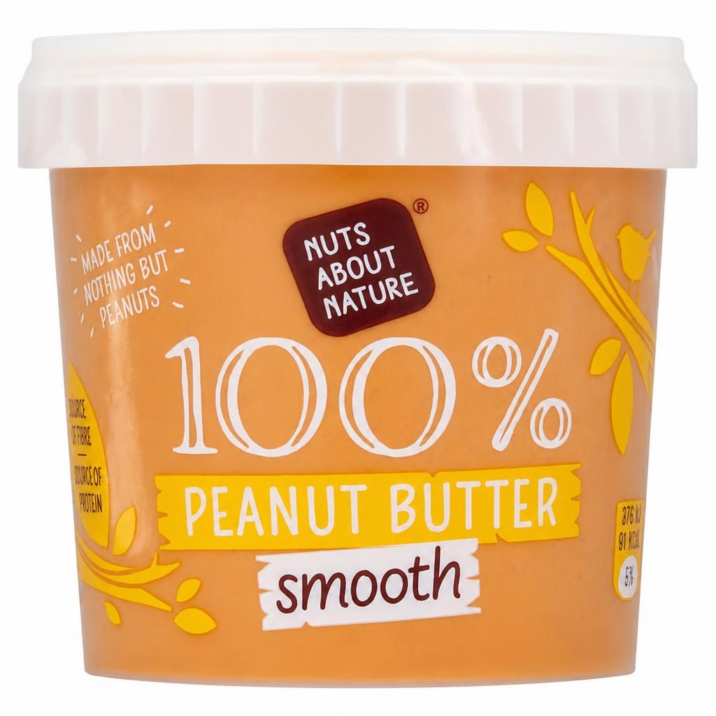 Nuts About Nature 100% Peanut Butter Smooth No Added Sugar 1Kg