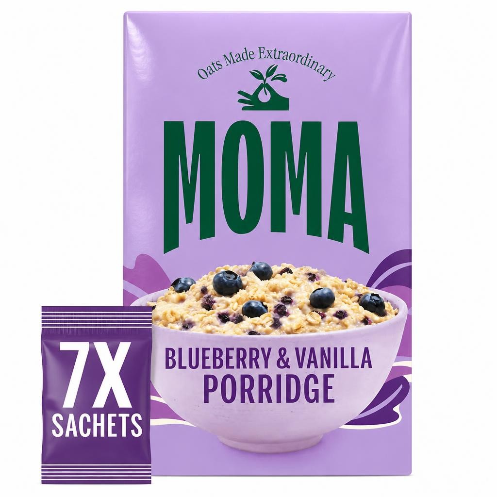 MOMA Blueberry & Vanilla Porridge 7 Sachets 280g