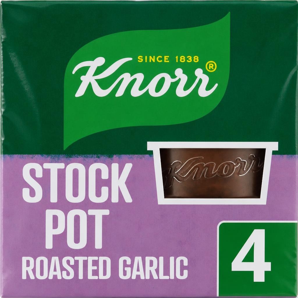 Knorr Roasted Garlic Stock Pot 4x28g
