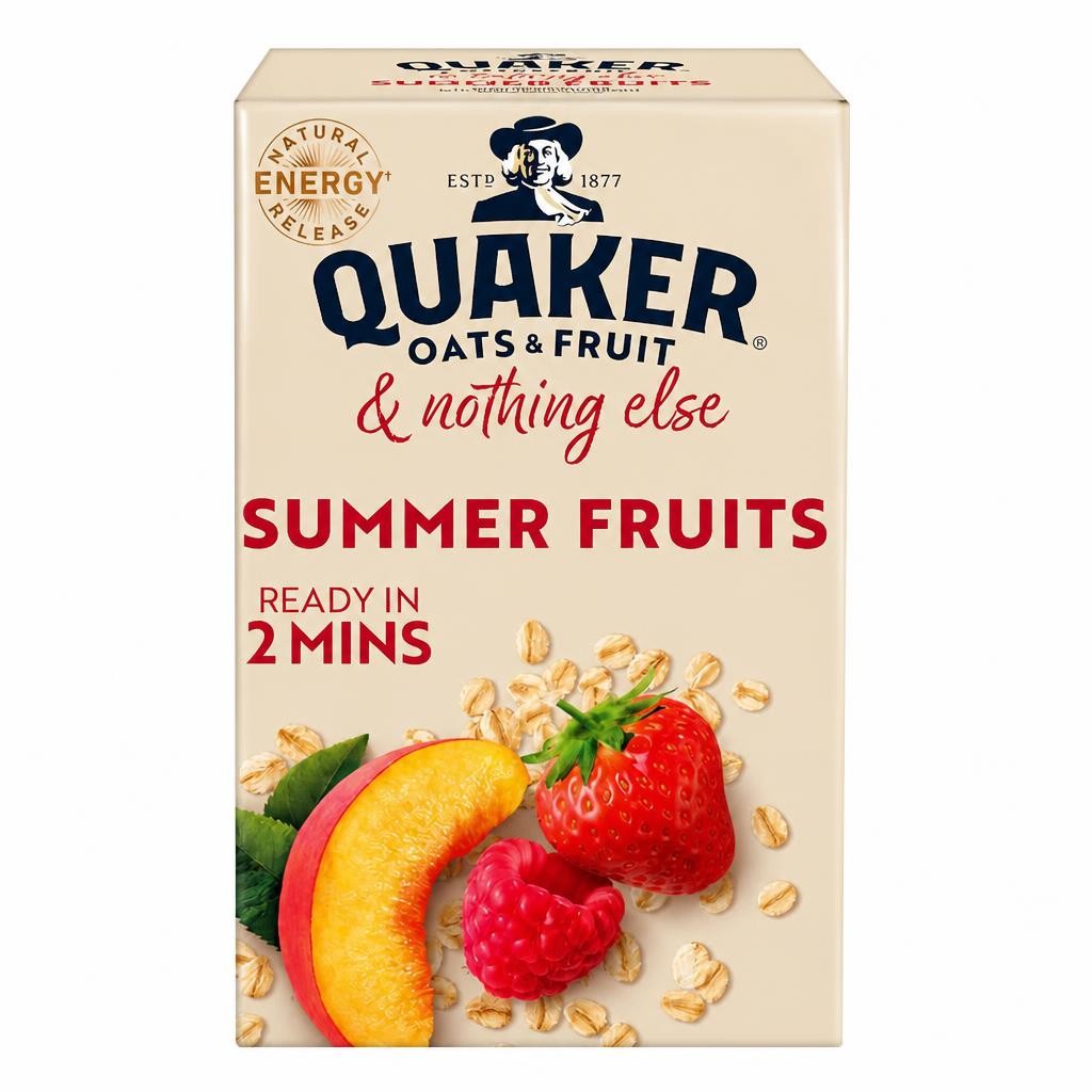Quaker Oats Summer Fruits & Nothing Else Porridge Sachets 8 x 33g