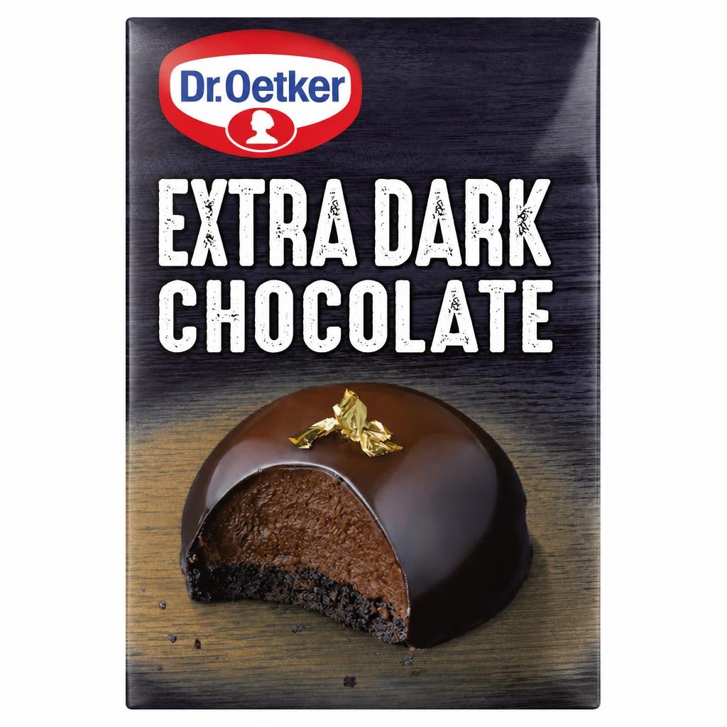 Dr. Oetker Extra Dark Chocolate 72% 100g