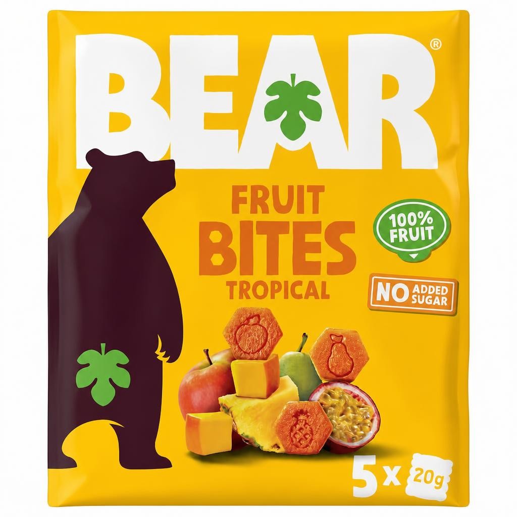 BEAR Fruit Bites Tropical 5x20G