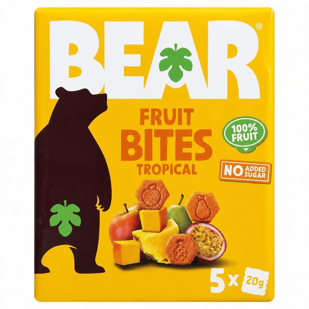 BEAR Fruit Bites Tropical 5x20G