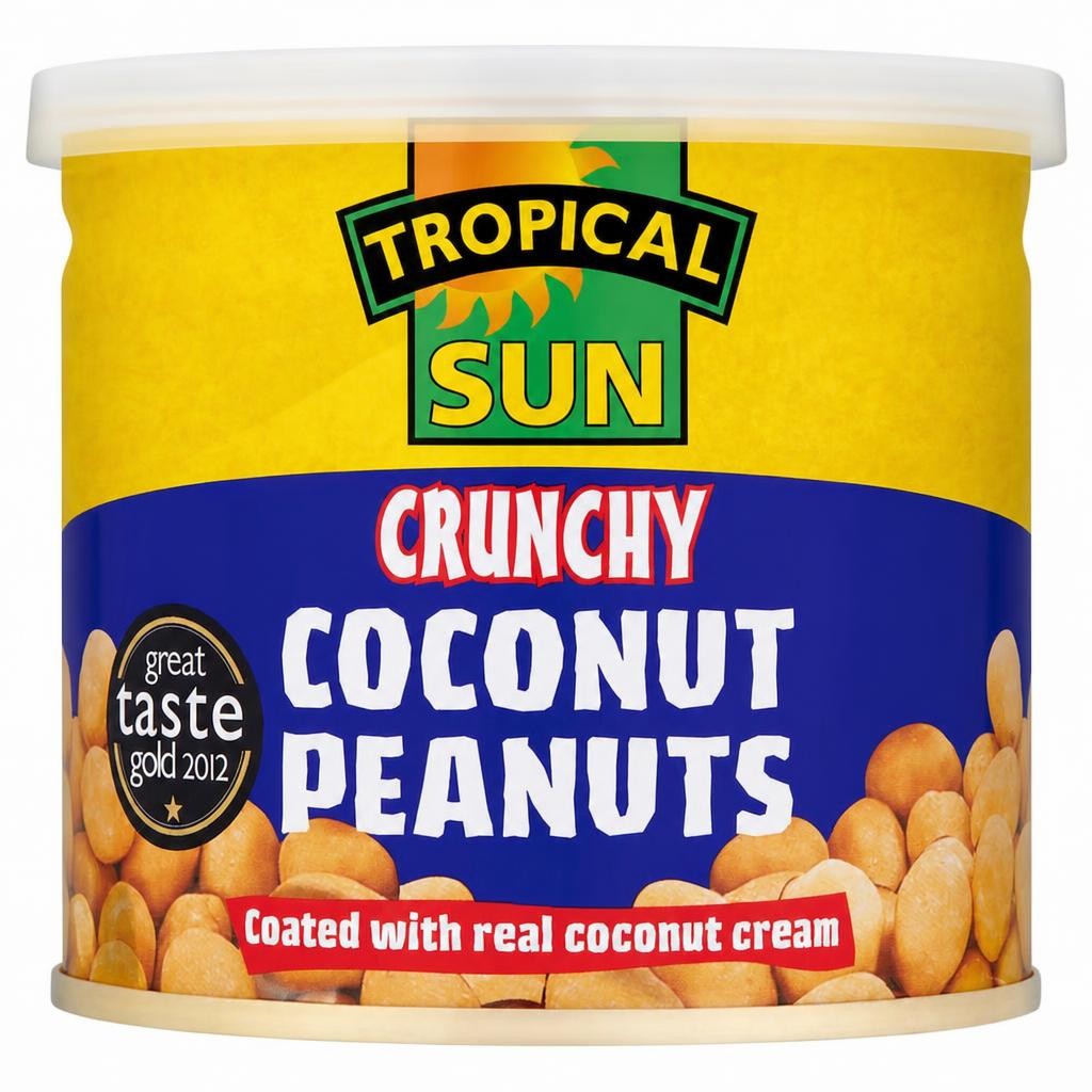 TROPICAL SUN CRUNCHY COCONUT PEANUTS 165G