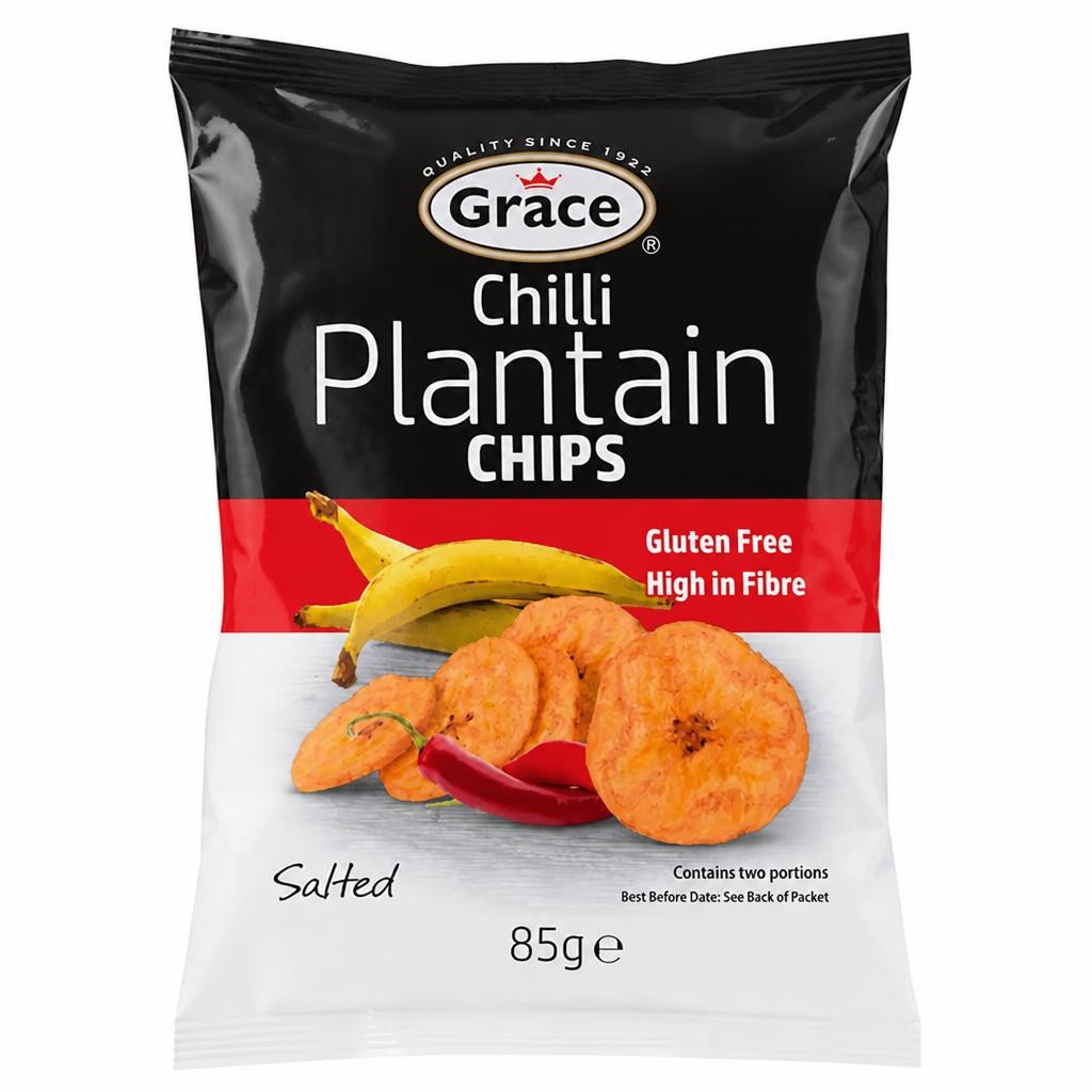 Grace SLTD Plantain Chips Chilli 85g