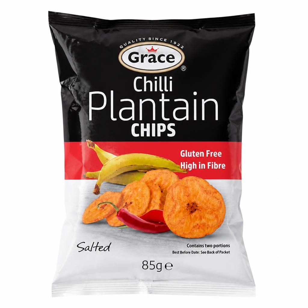 Grace SLTD Plantain Chips Chilli 85g