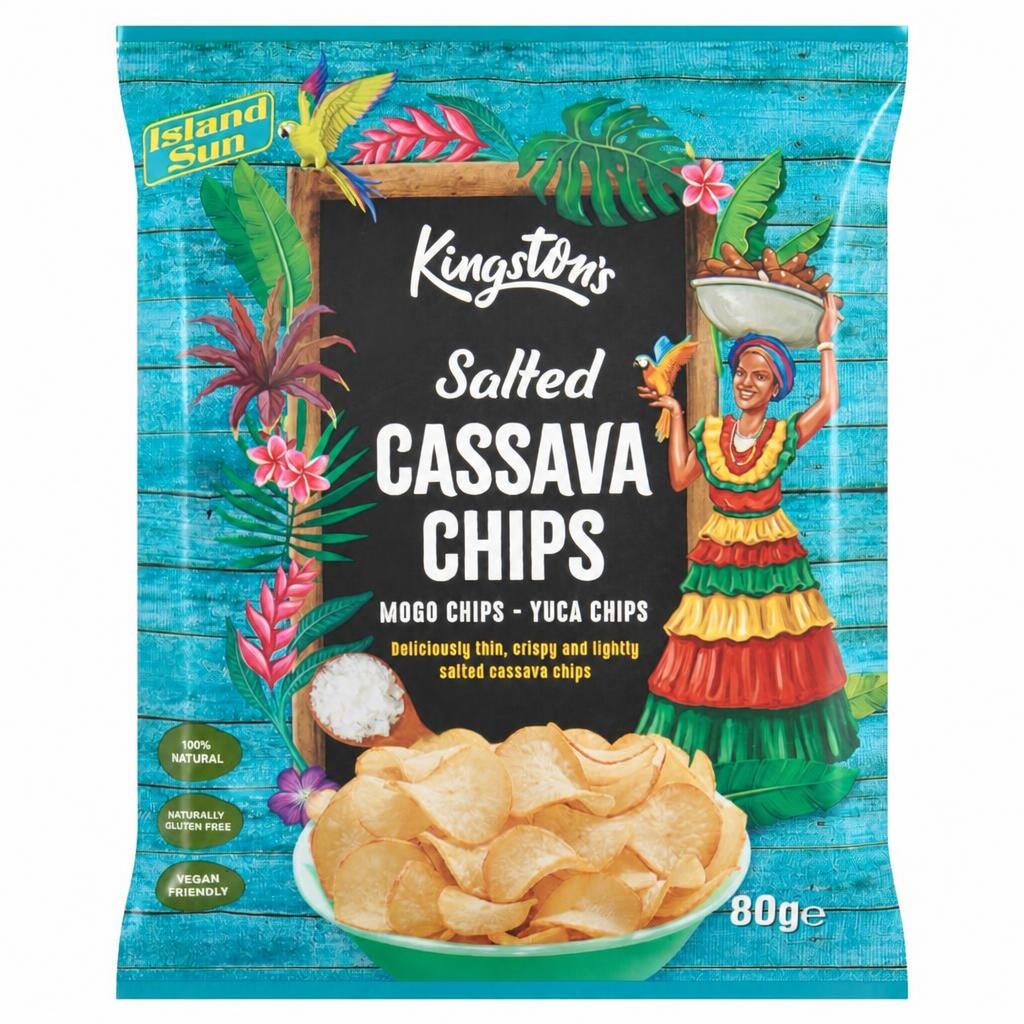 Kingston's Salted Cassava Chips 80g