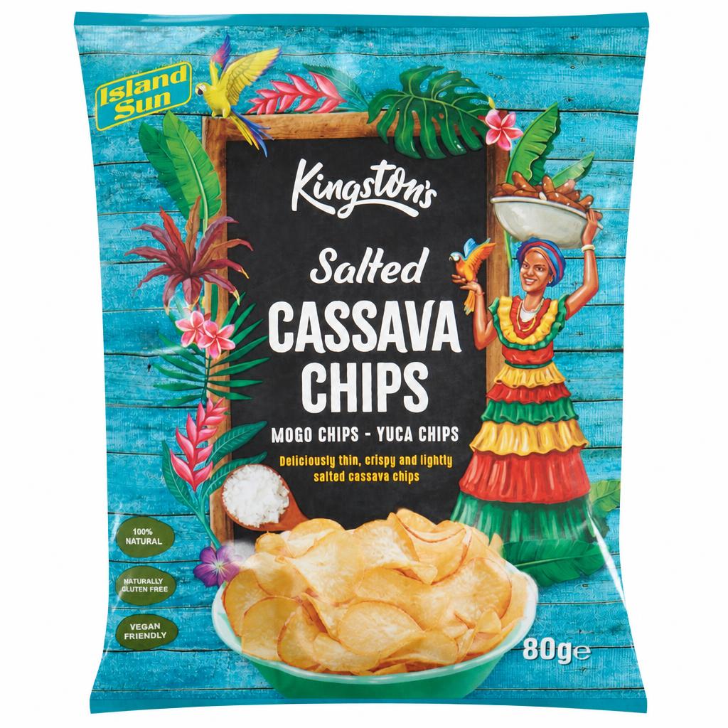 Kingston's Salted Cassava Chips 80g