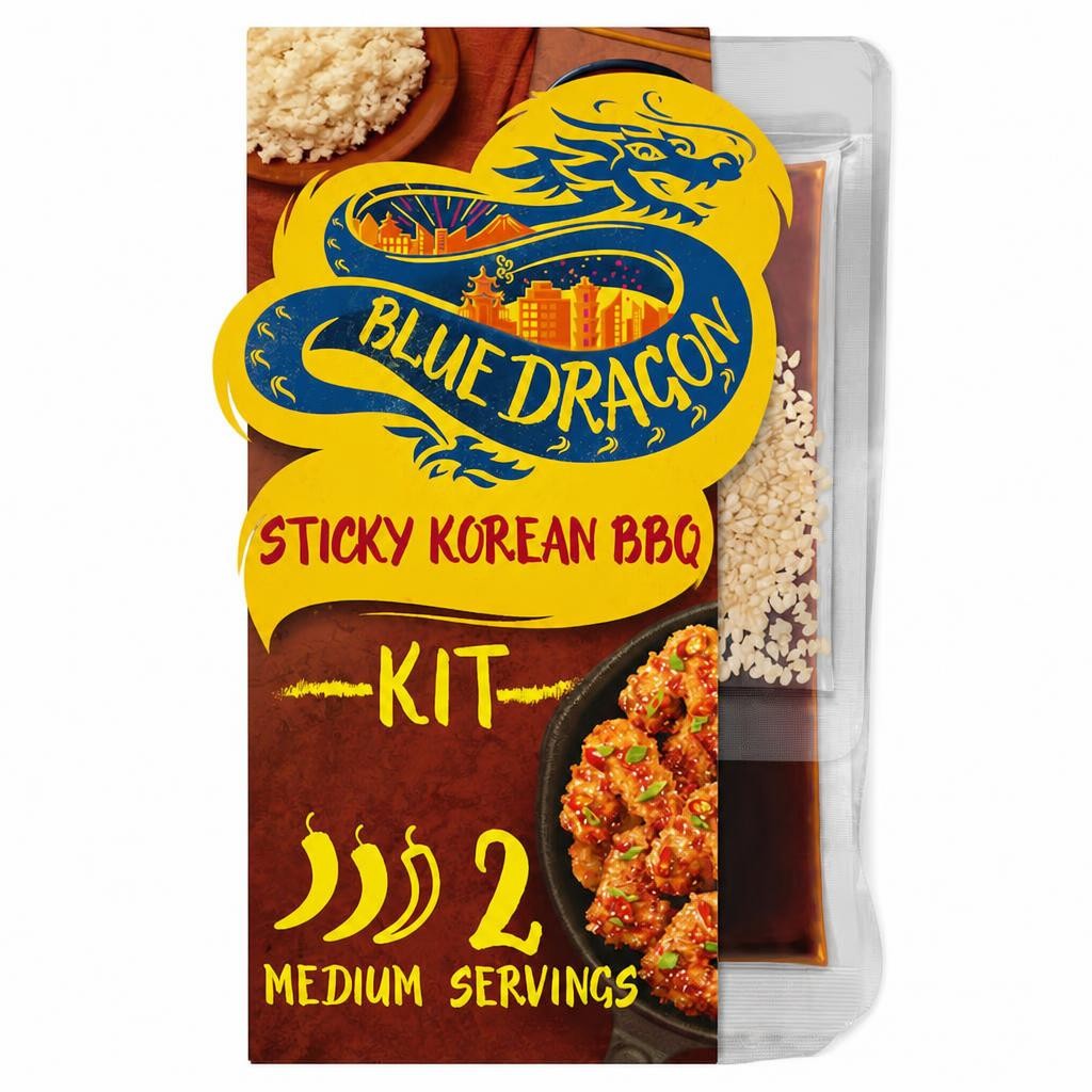 Blue Dragon Sticky Korean Bbq Meal Kit 222G