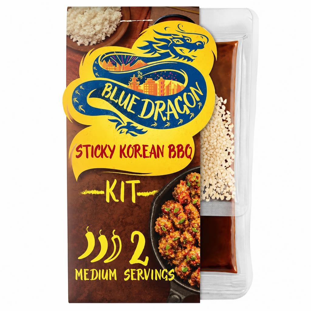 Blue Dragon Sticky Korean Bbq Meal Kit 222G